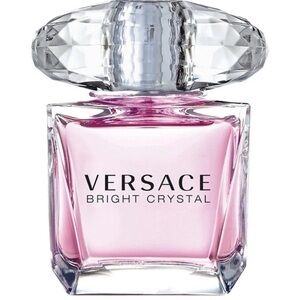 Versace Bright Crystal Pink Glass Perfume Bottle